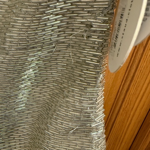 STAUD Le Sable Dress Beaded in Silver size Large - read description - Picture 5 of 12